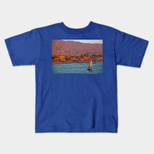 Egypt. Nile. Felucca. Kids T-Shirt